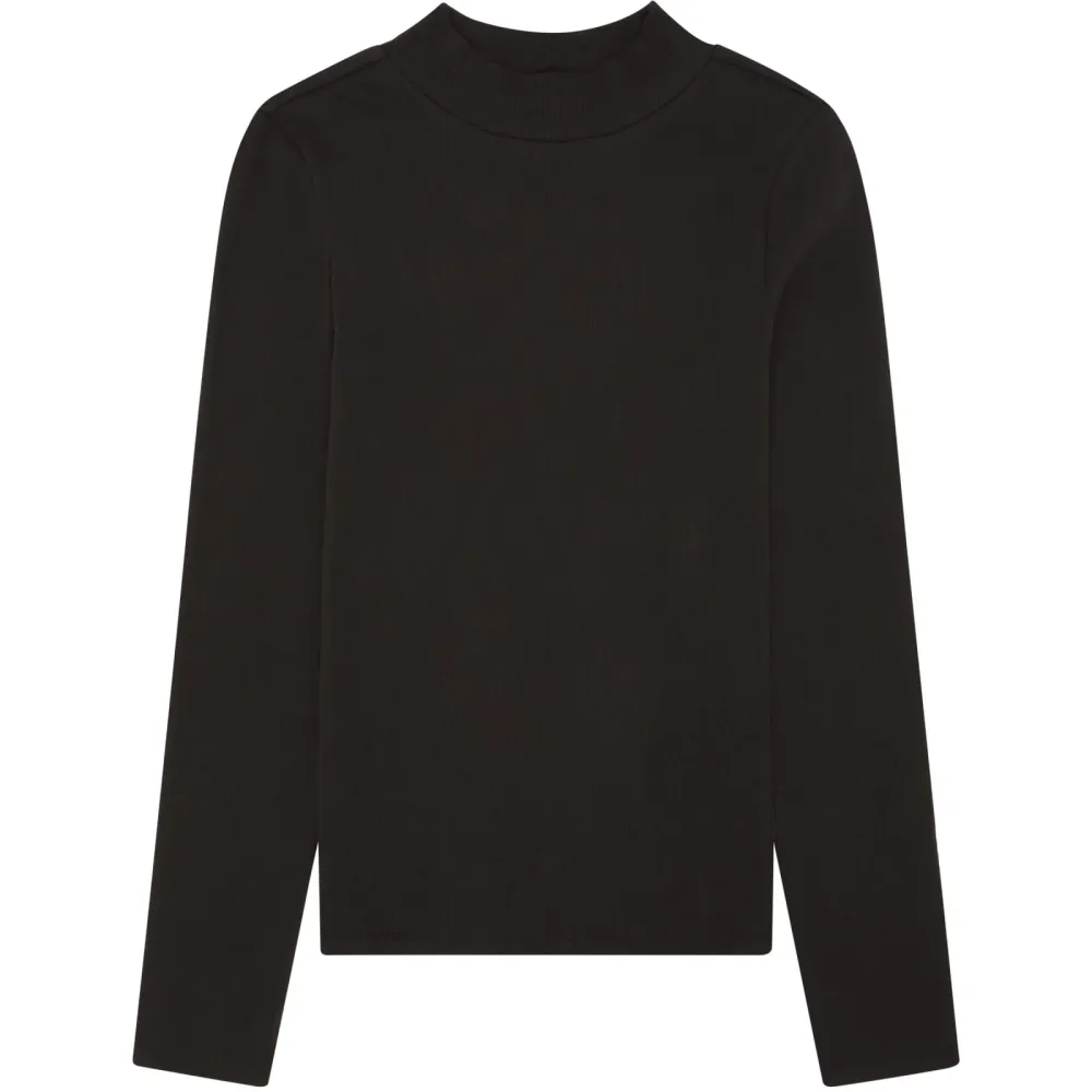 KnowledgeCotton Apparel Damen Rib High Neck Longsleeve