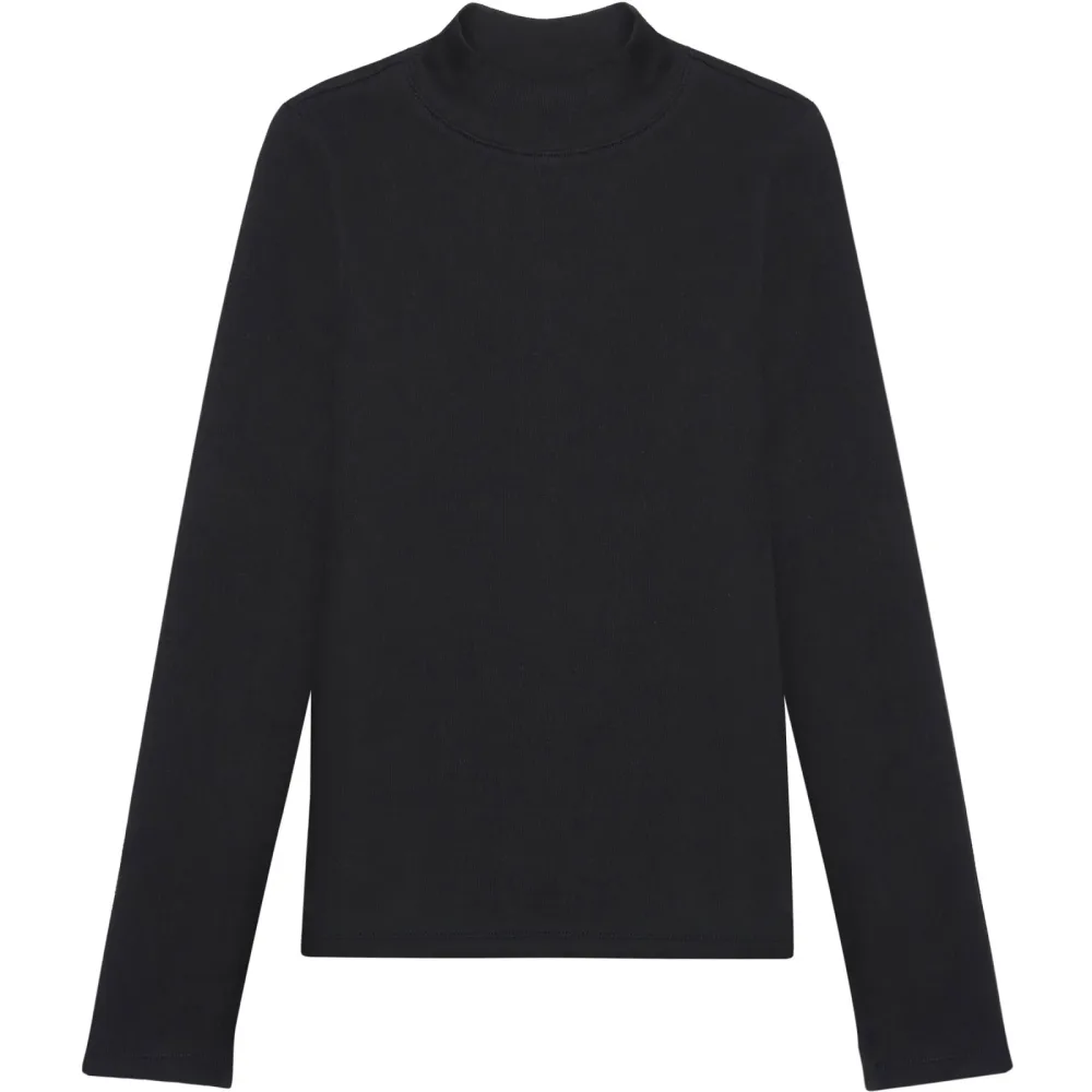 KnowledgeCotton Apparel Damen Rib High Neck Longsleeve