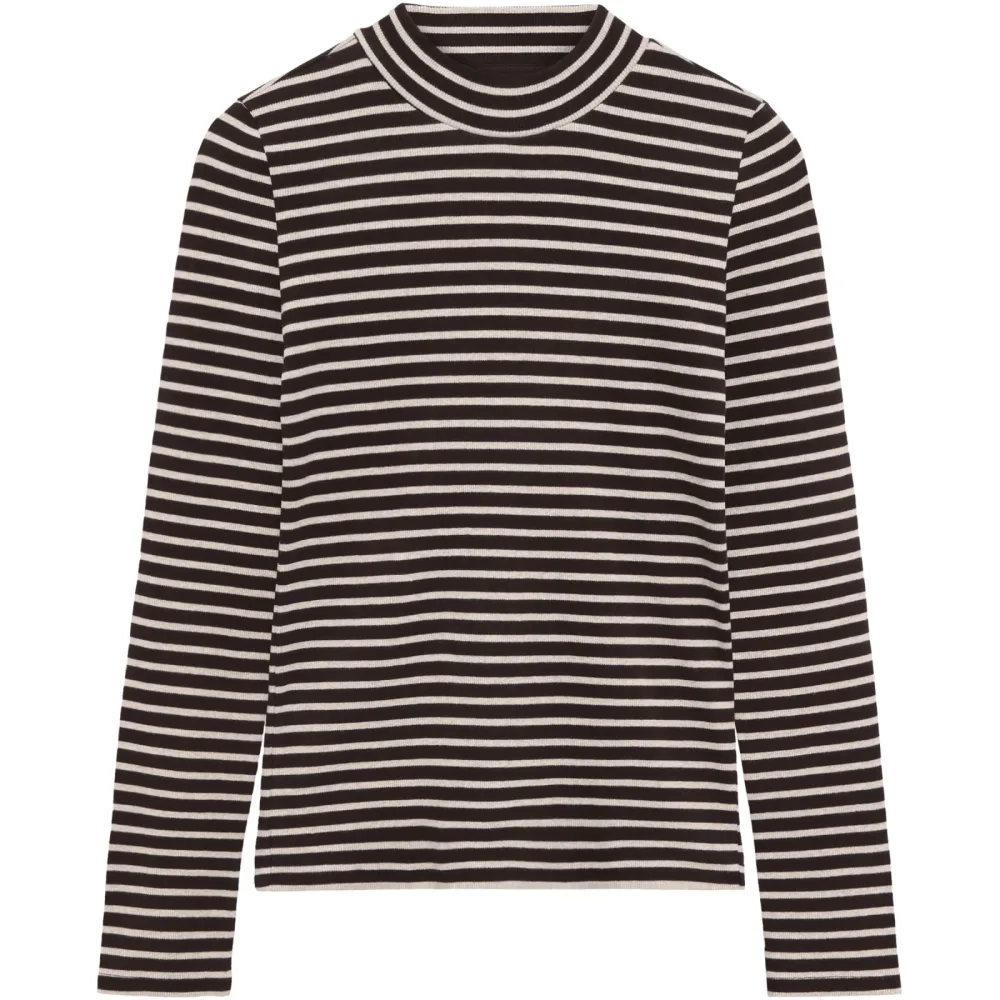 KnowledgeCotton Apparel Damen Rib High Neck Longsleeve
