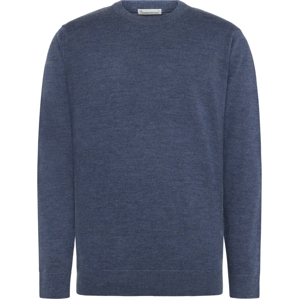 KnowledgeCotton Apparel Herren Merino Knit Crew Neck Pullover