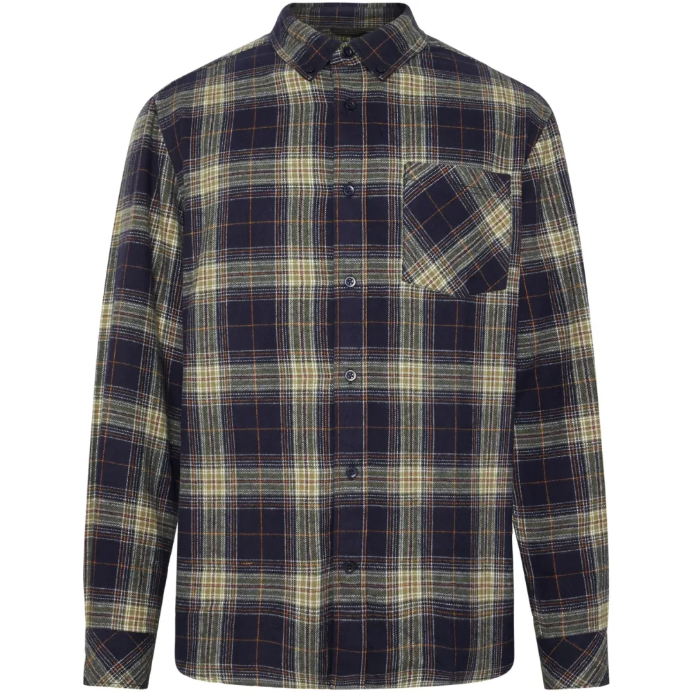 KnowledgeCotton Apparel Herren Regular Fit Checkered Hemd