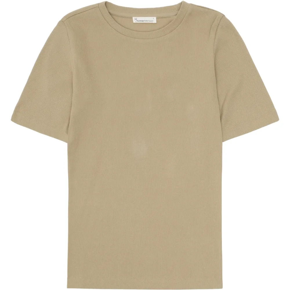 KnowledgeCotton Apparel Damen Rib T-Shirt