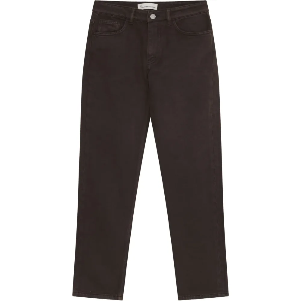 KnowledgeCotton Apparel Damen Stella Straight Mid-Rise Twill Hose