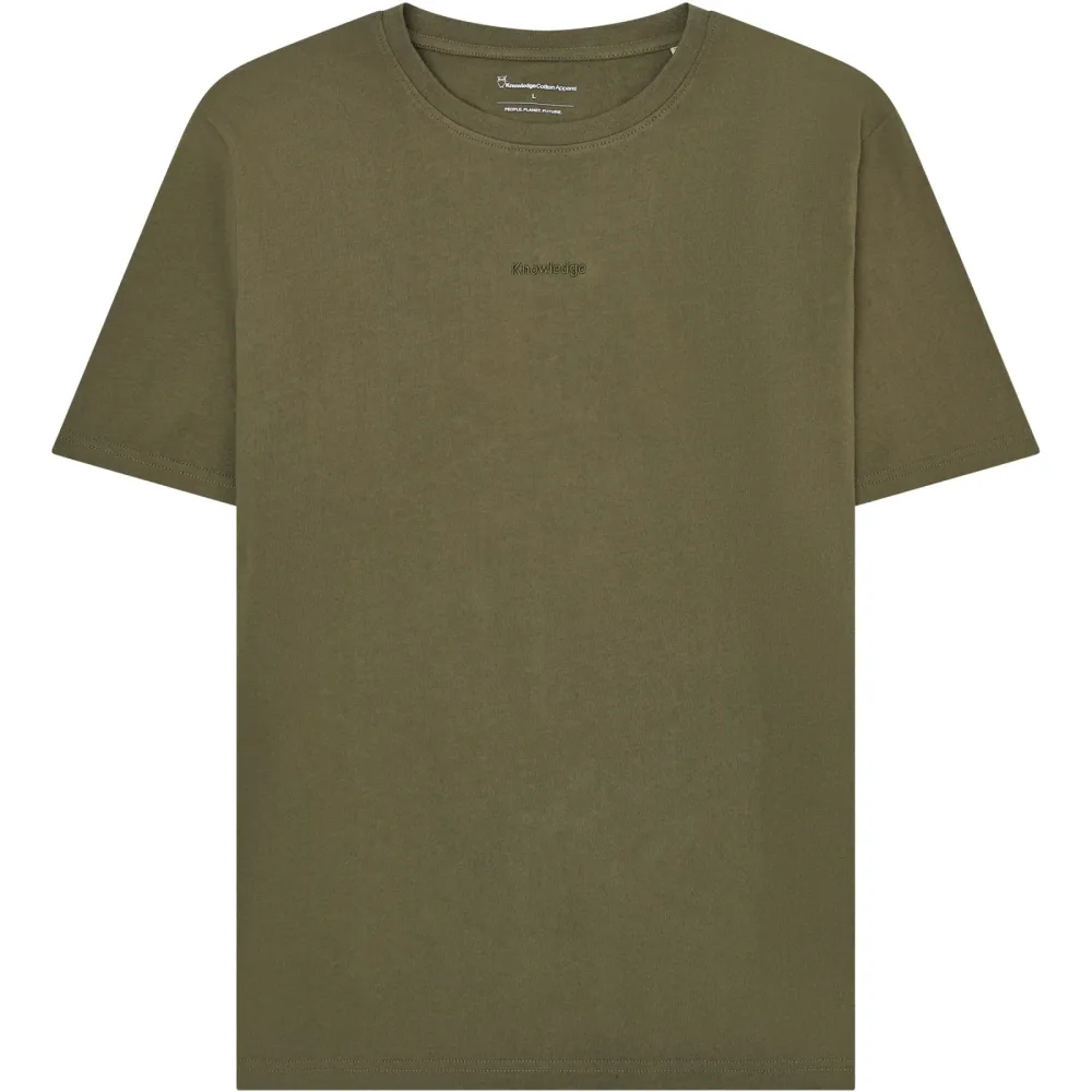KnowledgeCotton Apparel Herren Chest Embroidery T-Shirt