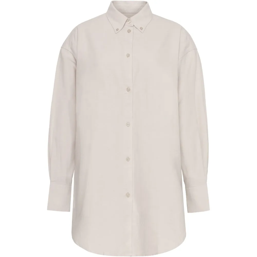 KnowledgeCotton Apparel Damen Oxford Loose Fit Bluse