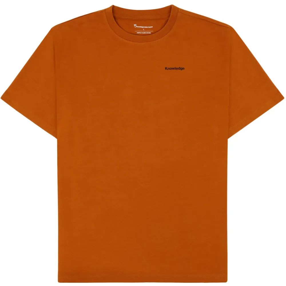 KnowledgeCotton Apparel Herren Back Print T-Shirt