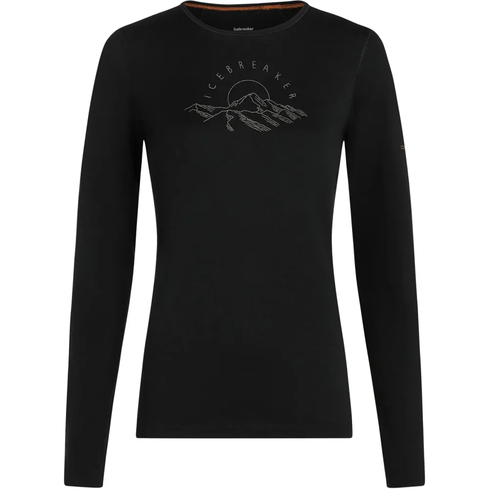 Icebreaker Damen 200 Oasis Sunrise Summit Longsleeve