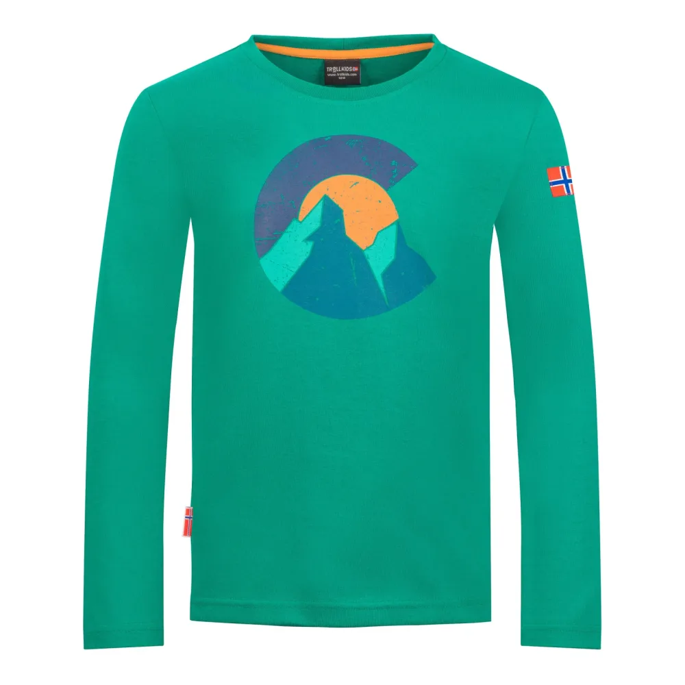 Trollkids Kinder Halsafjord Longsleeve