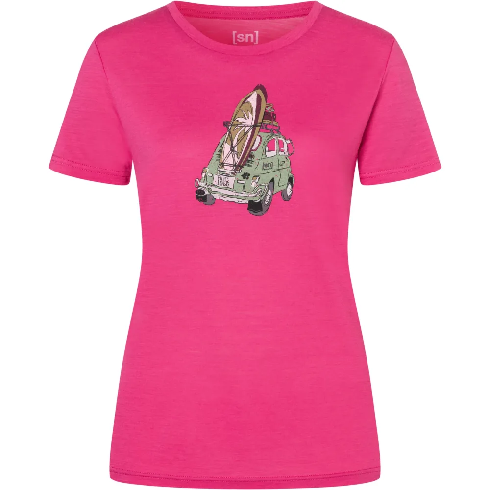 Super.Natural Damen Surfcar T-Shirt