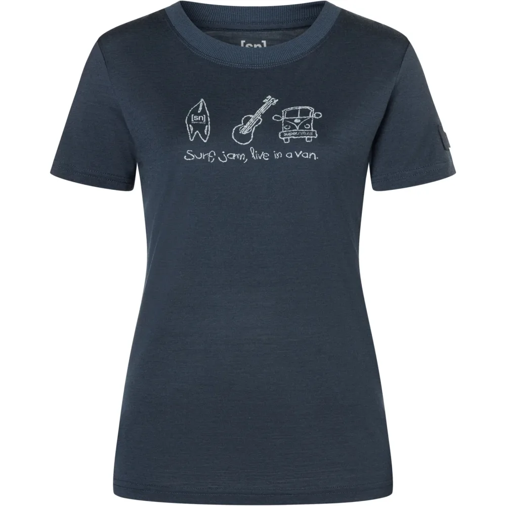 Super.Natural Damen Van Life Bio J T-Shirt