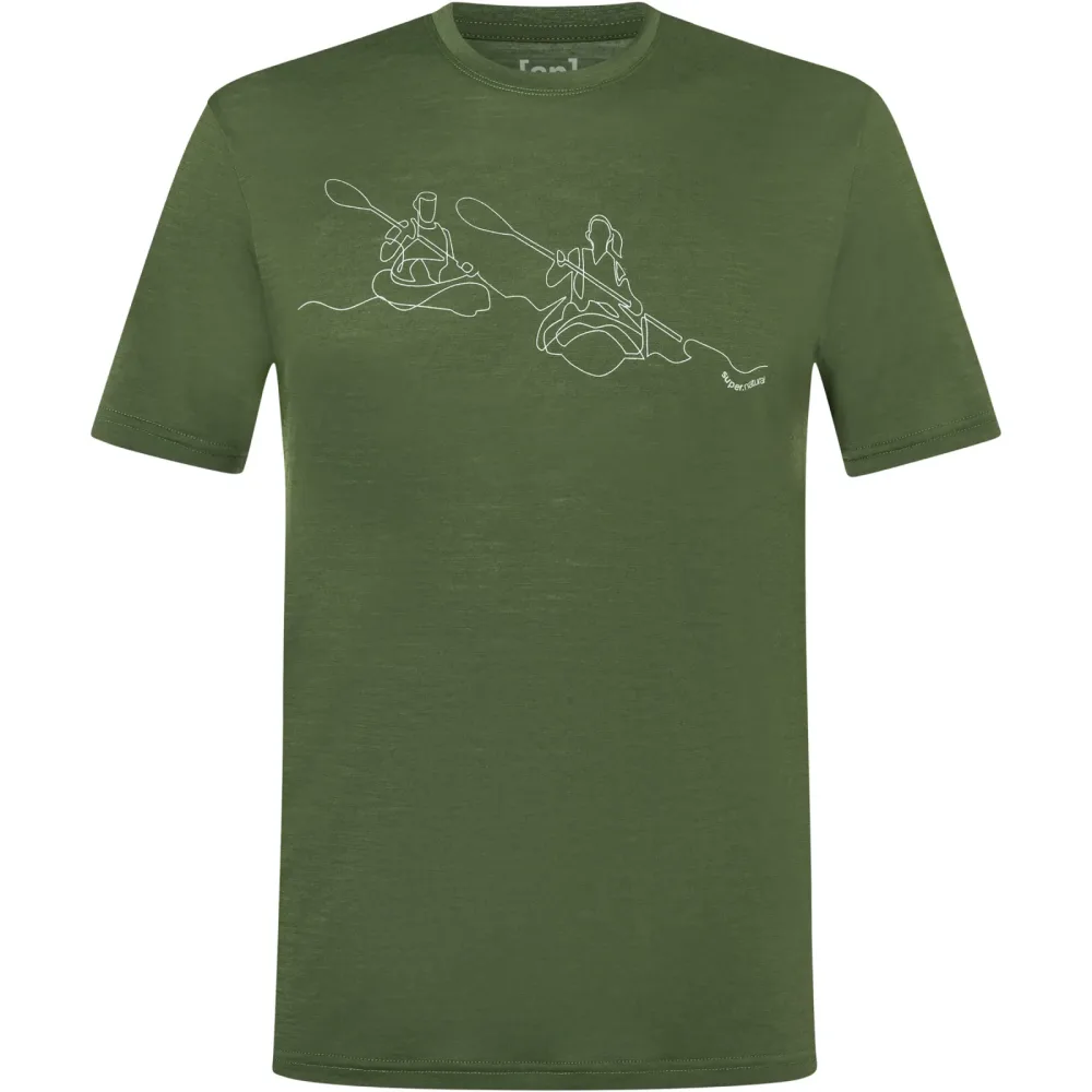Super.Natural Herren Kanulines T-Shirt