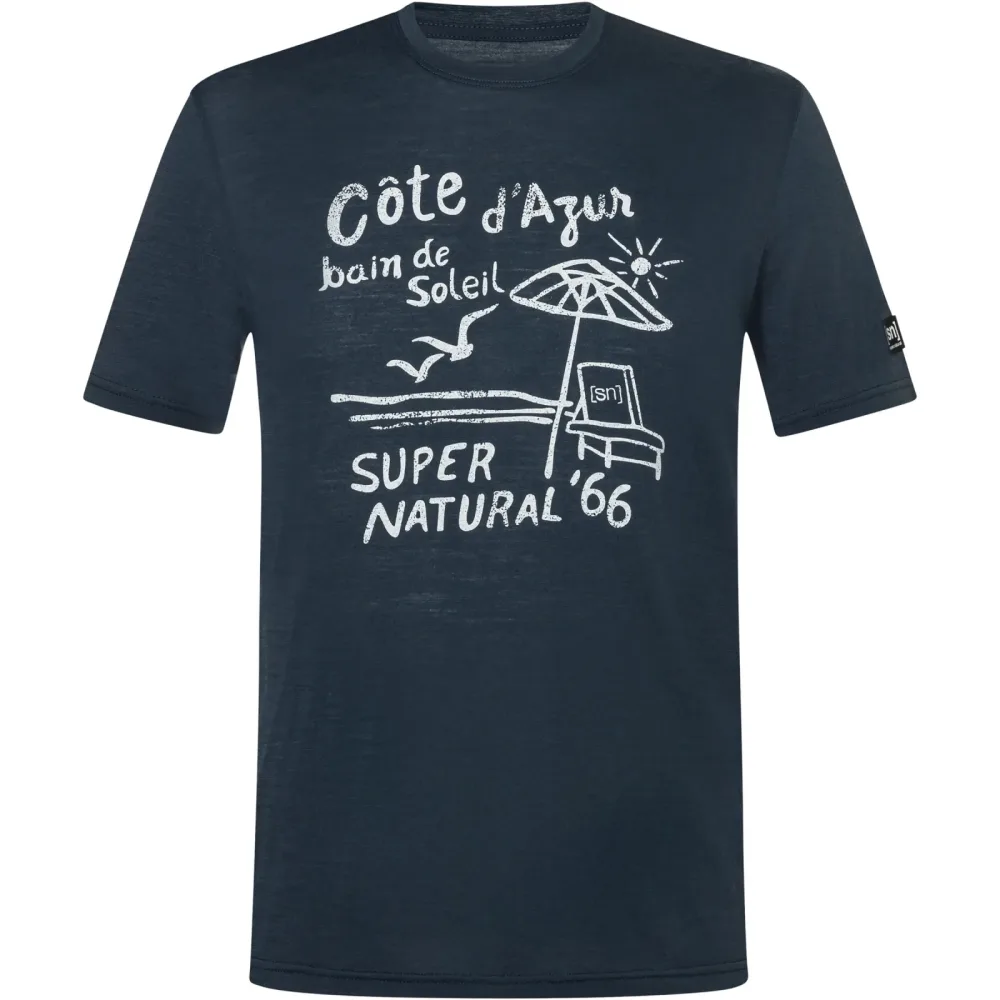 Super.Natural Herren Cote D'azur T-Shirt