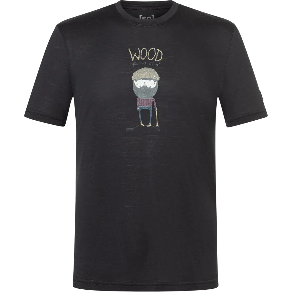 Super.Natural Herren Wood Crafti T-Shirt