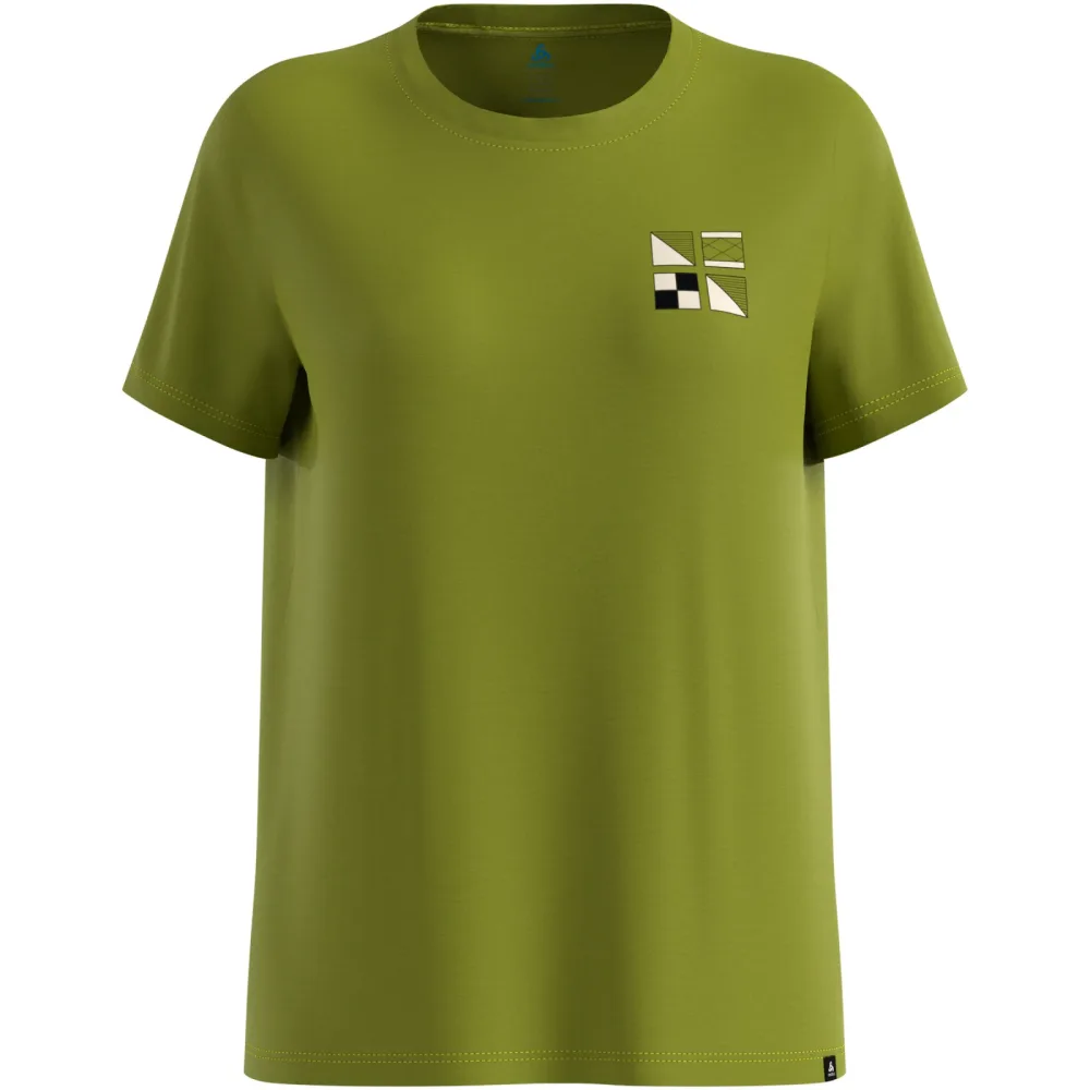 Odlo Damen Cotton Blend Odlo Flags T-Shirt