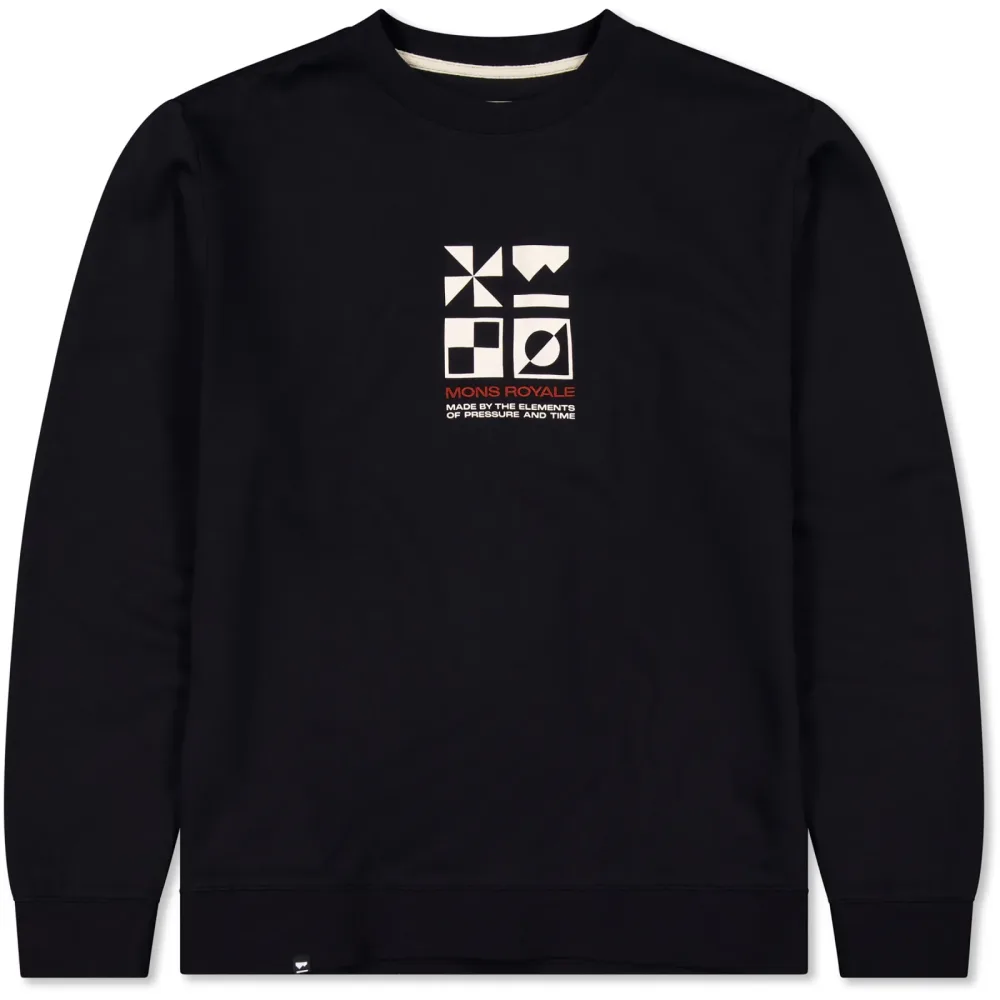 Mons Royale Herren Inversion Merino Crew Pullover