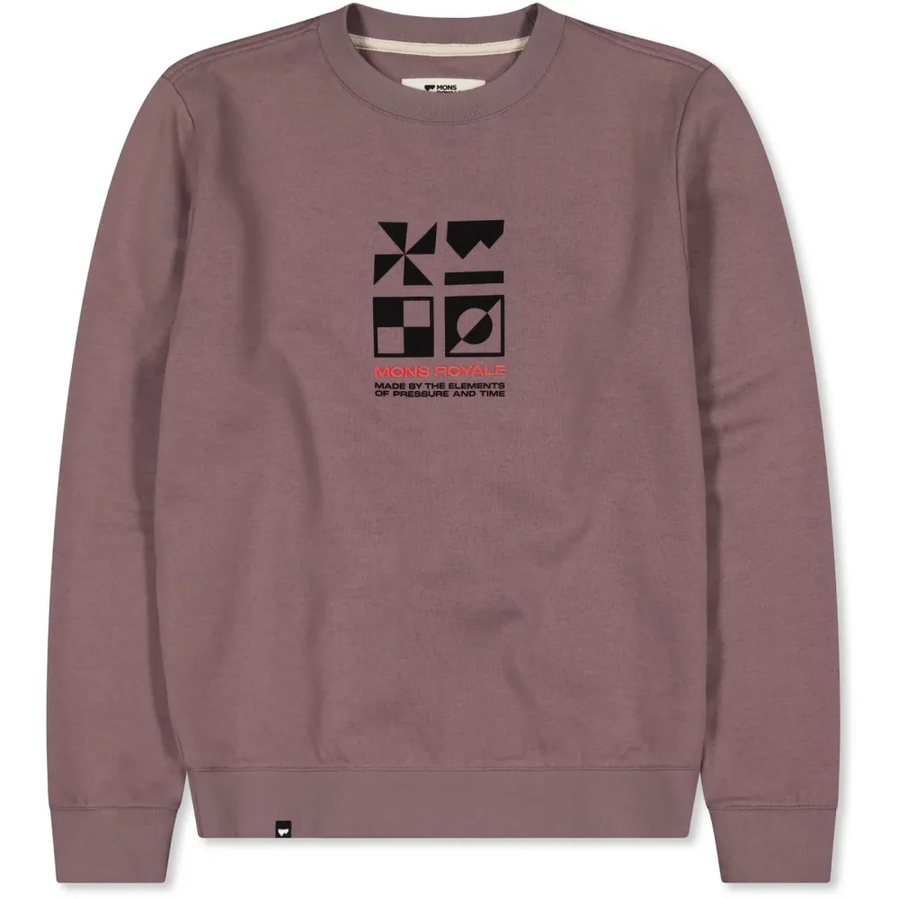 Mons Royale Damen Inversion Merino Crew Pullover
