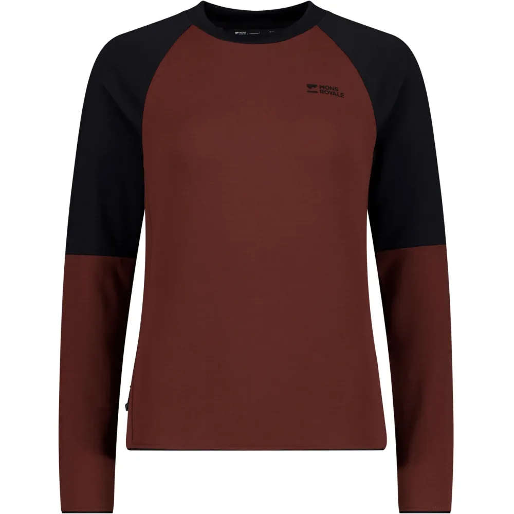 Mons Royale Damen Quad Merino Fleece Longsleeve