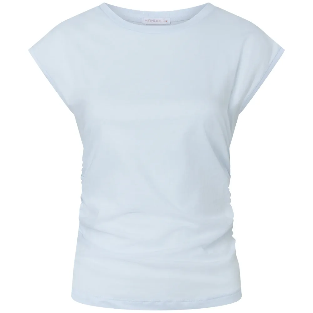 Mandala Damen Side Ruffled T-Shirt