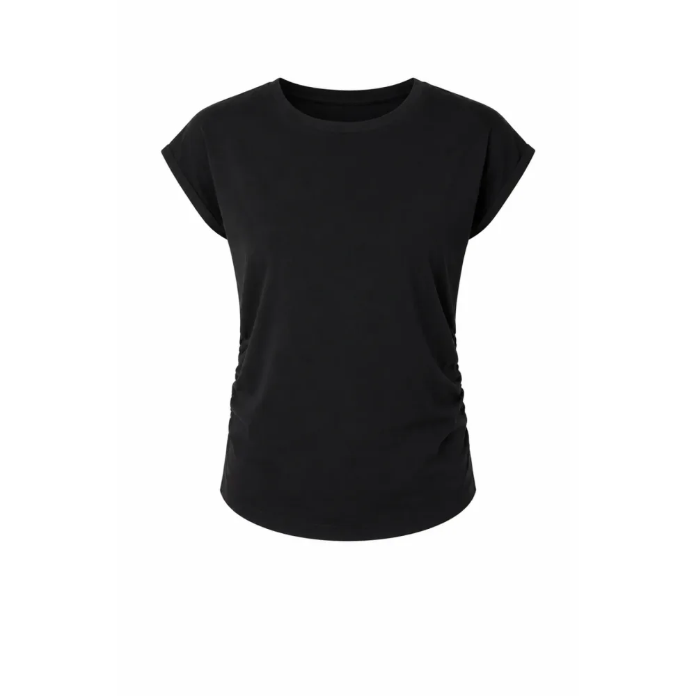 Mandala Damen Side Ruffled T-Shirt
