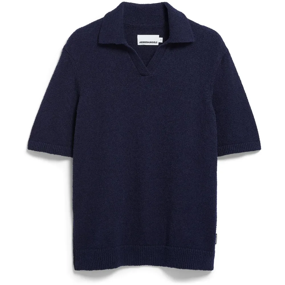 Armedangels Herren Boucle Knit Polo T-Shirt