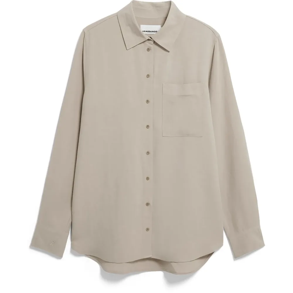 Armedangels Damen Linen Blend Bluse