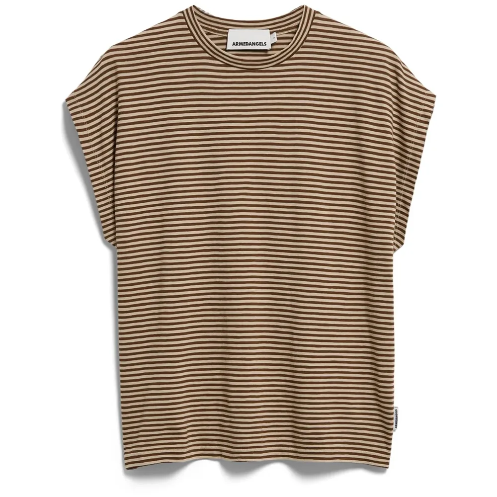 Armedangels Damen Slub Jersey Stripe T-Shirt