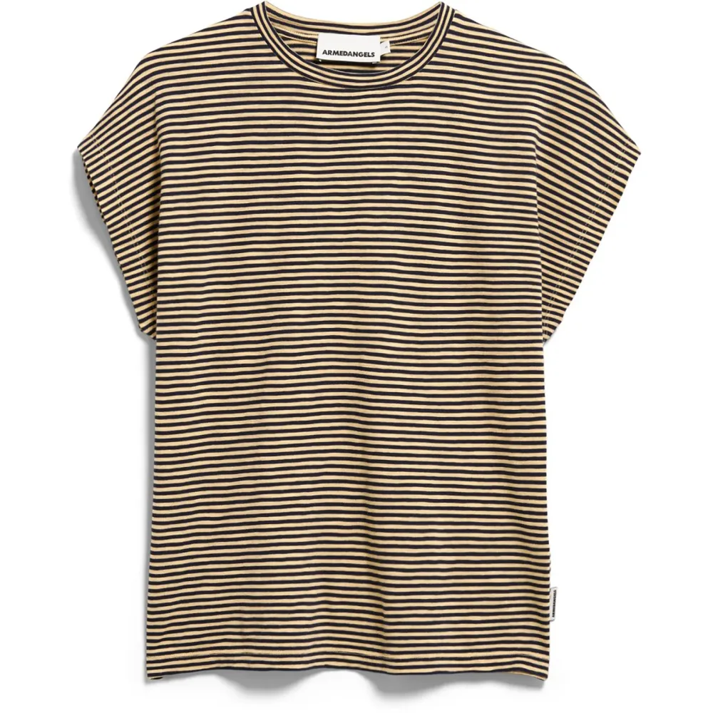 Armedangels Damen Slub Jersey Stripe T-Shirt