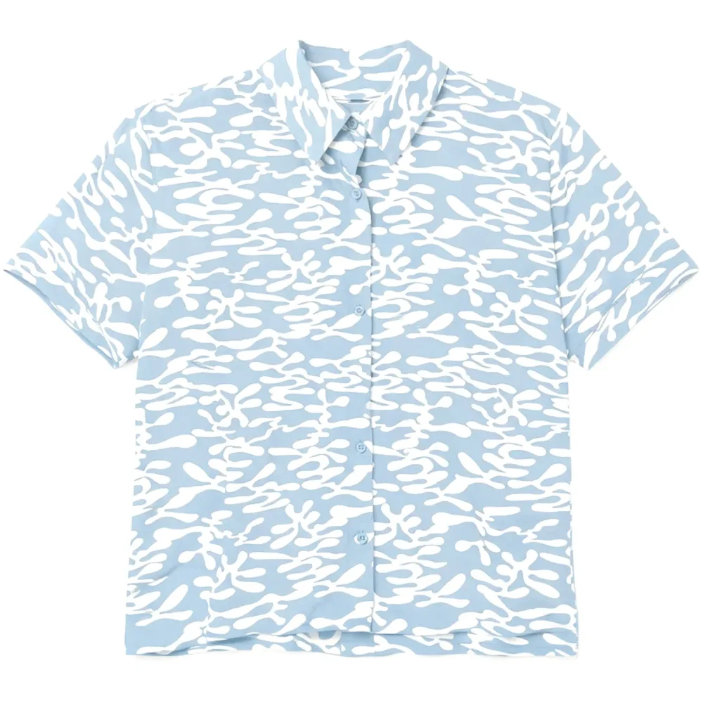 Mazine Damen Printed Crinkle Bluse