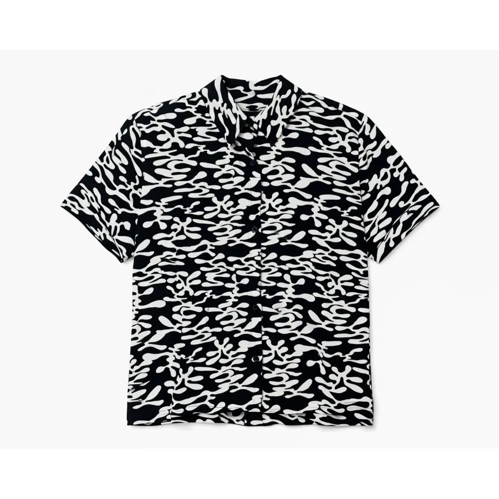 Mazine Damen Printed Crinkle Bluse