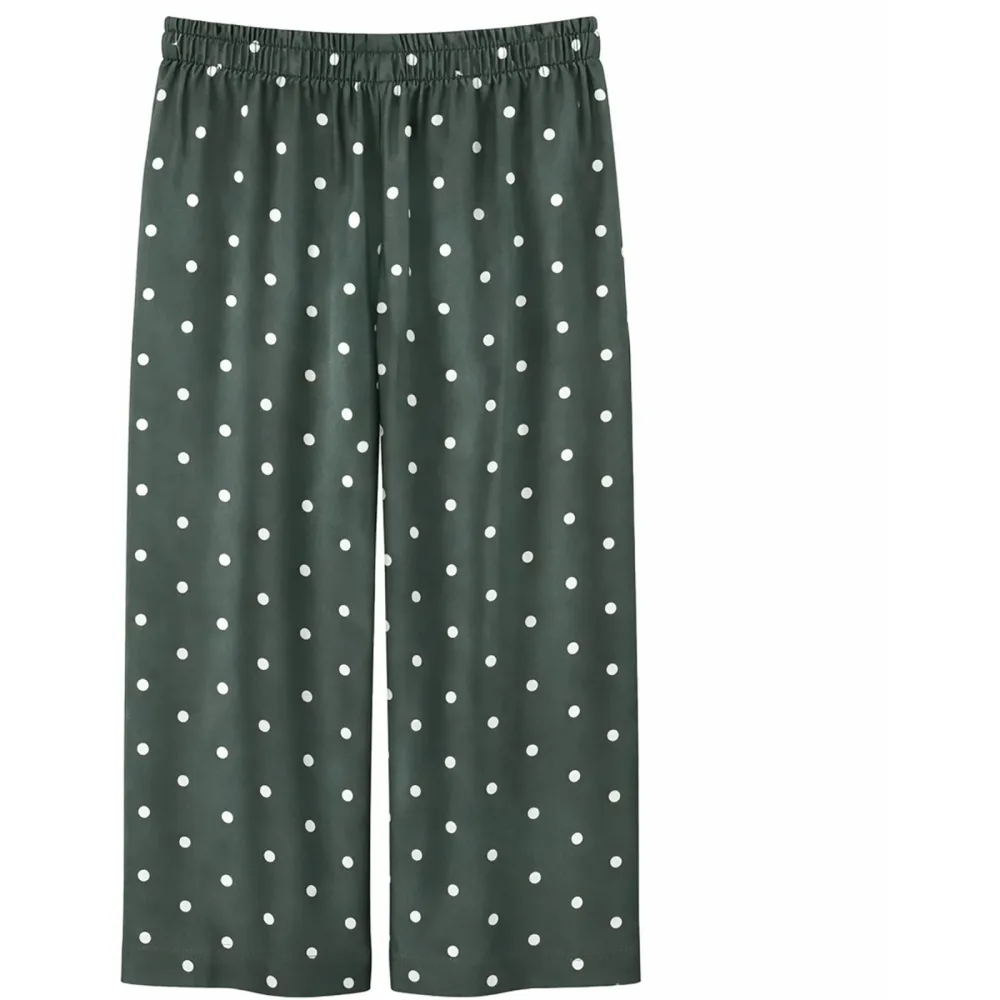 Mazine Damen Printed Wide Leg Viscose Hose