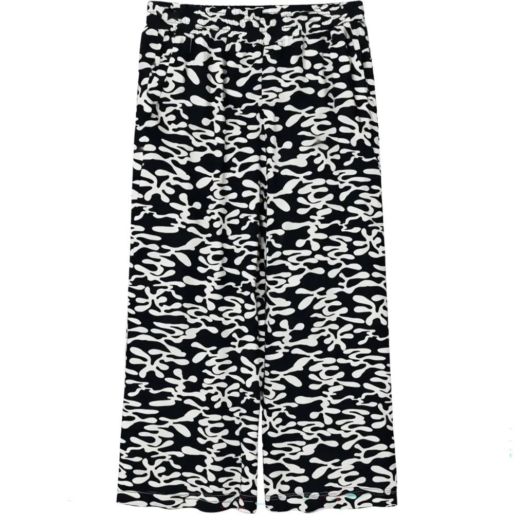 Mazine Damen Printed Wide Leg Viscose Hose