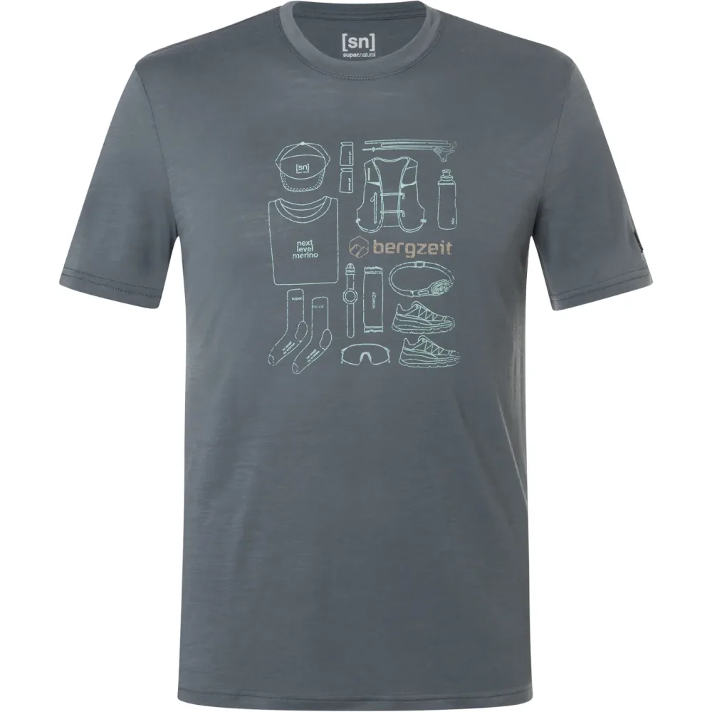 Super.Natural Herren Bergzeit Vertical Trail T-Shirt
