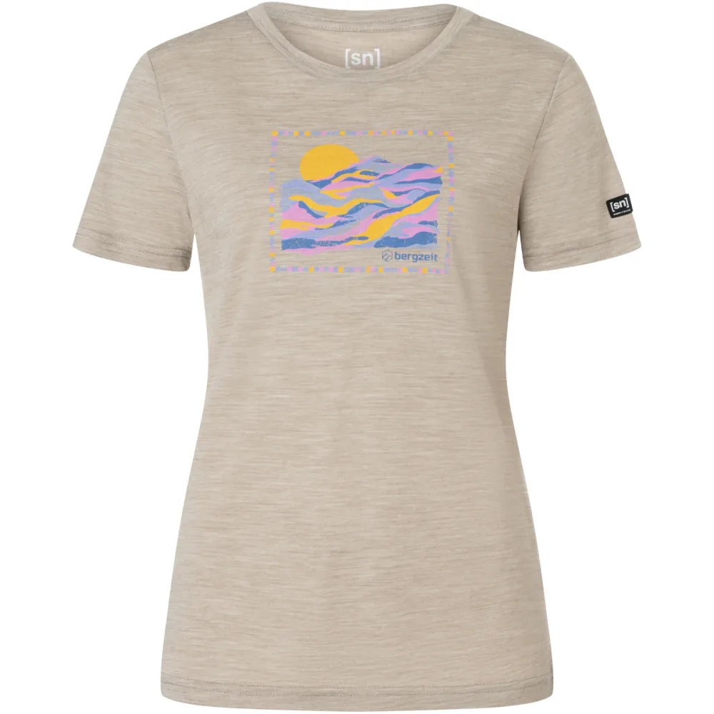 Super.Natural Damen Bergzeit Sunny Mountain T-Shirt