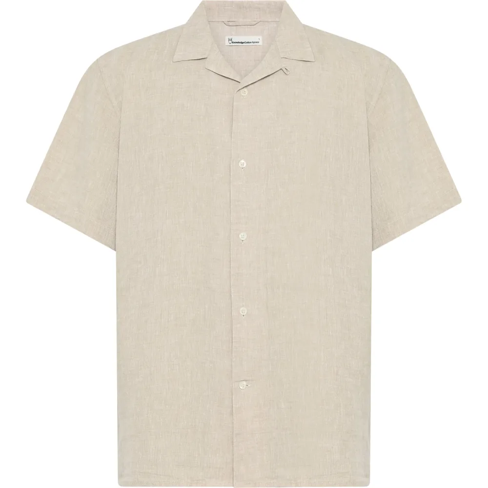 KnowledgeCotton Apparel Herren Box Linen Hemd