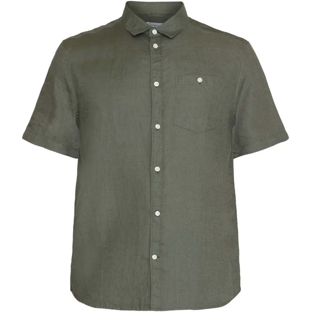 KnowledgeCotton Apparel Herren Linen Hemd