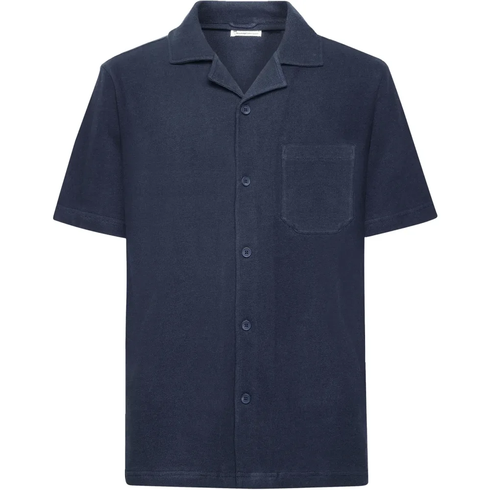 KnowledgeCotton Apparel Herren Box Fit Bouclé Hemd