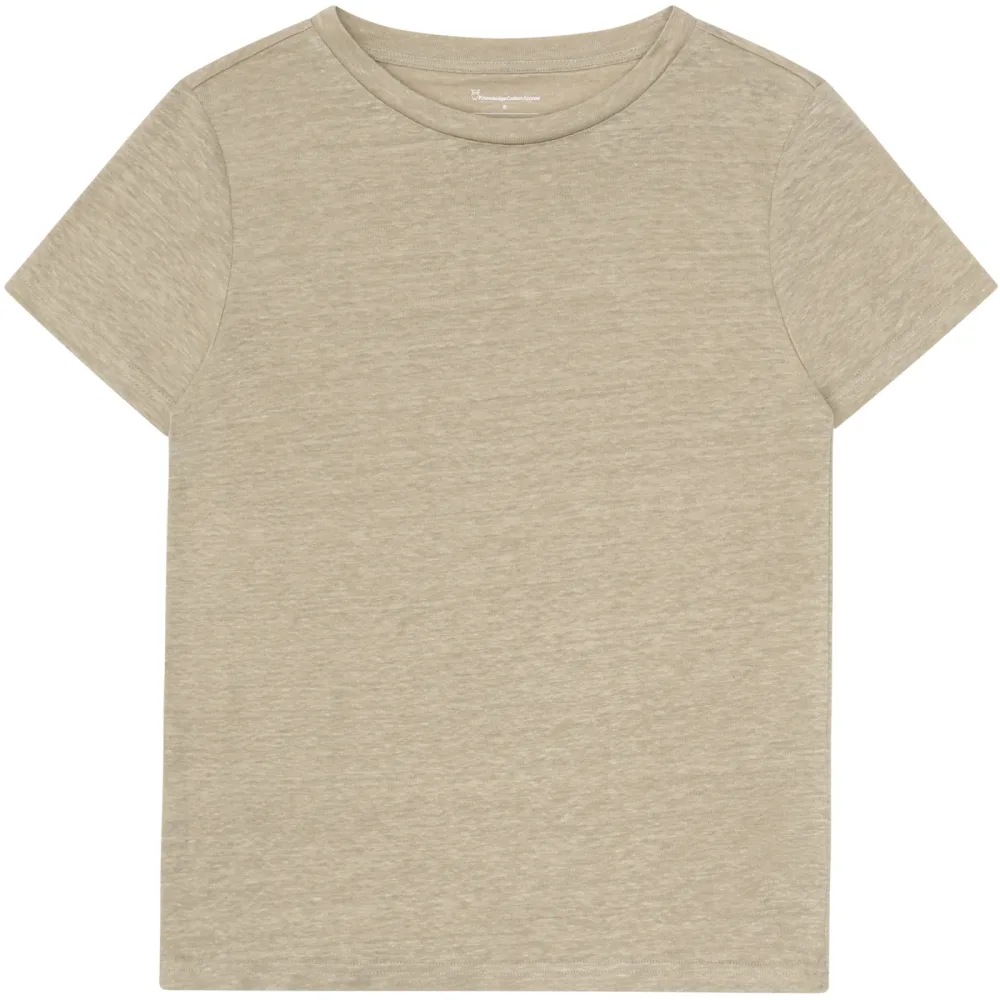 KnowledgeCotton Apparel Damen Regular Linen T-Shirt