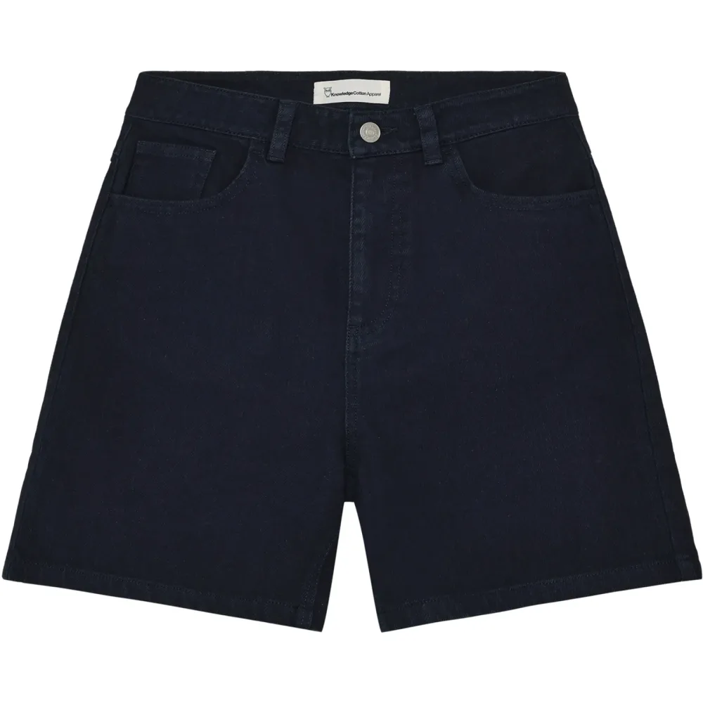 KnowledgeCotton Apparel Damen Gale Straight Mid-Rise Twill Shorts