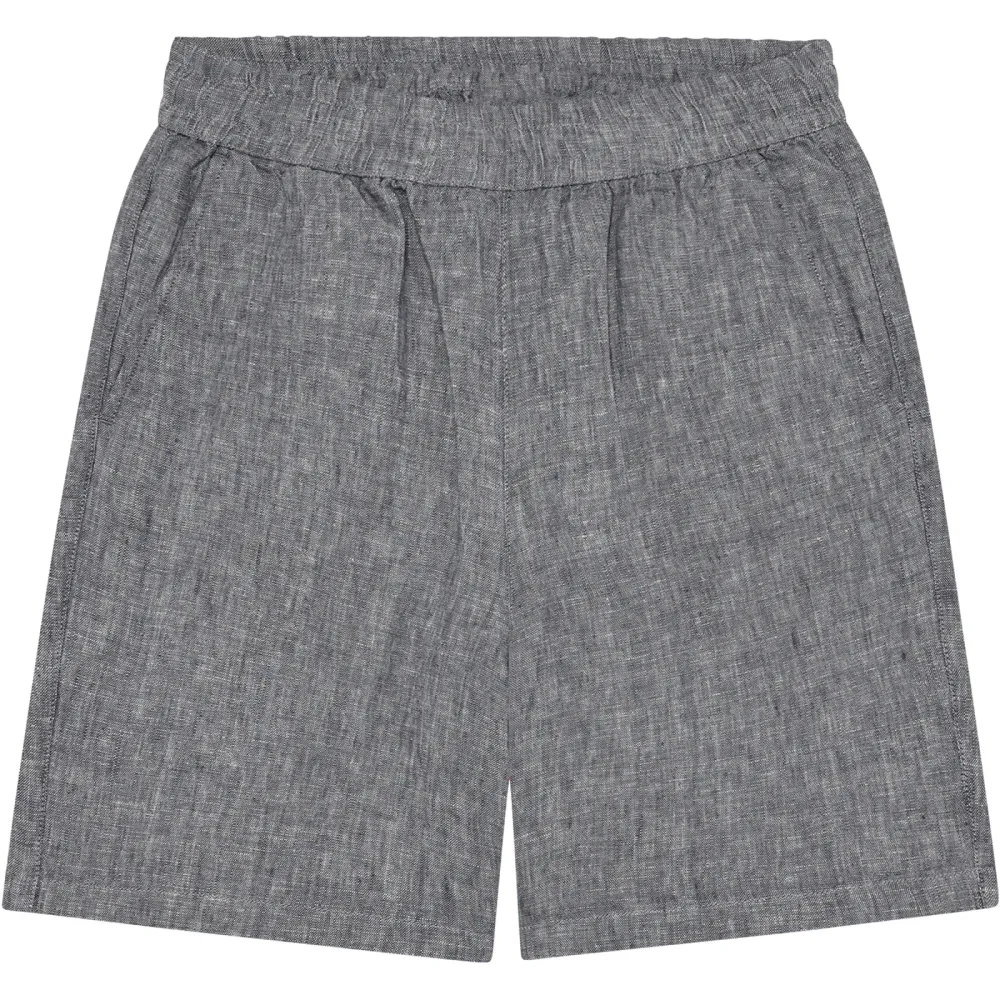 KnowledgeCotton Apparel Damen Posey Wide Mid-Rise Linen Shorts