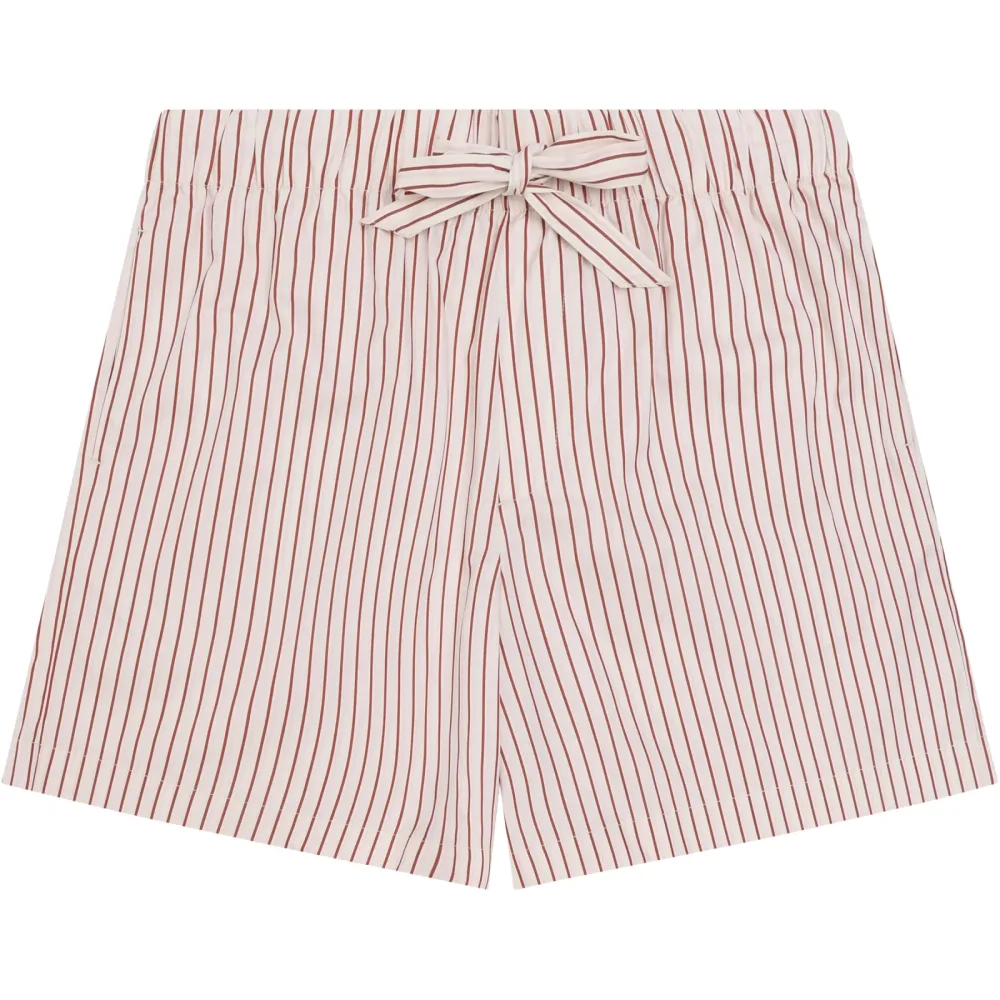 KnowledgeCotton Apparel Damen Striped Saitin Shorts
