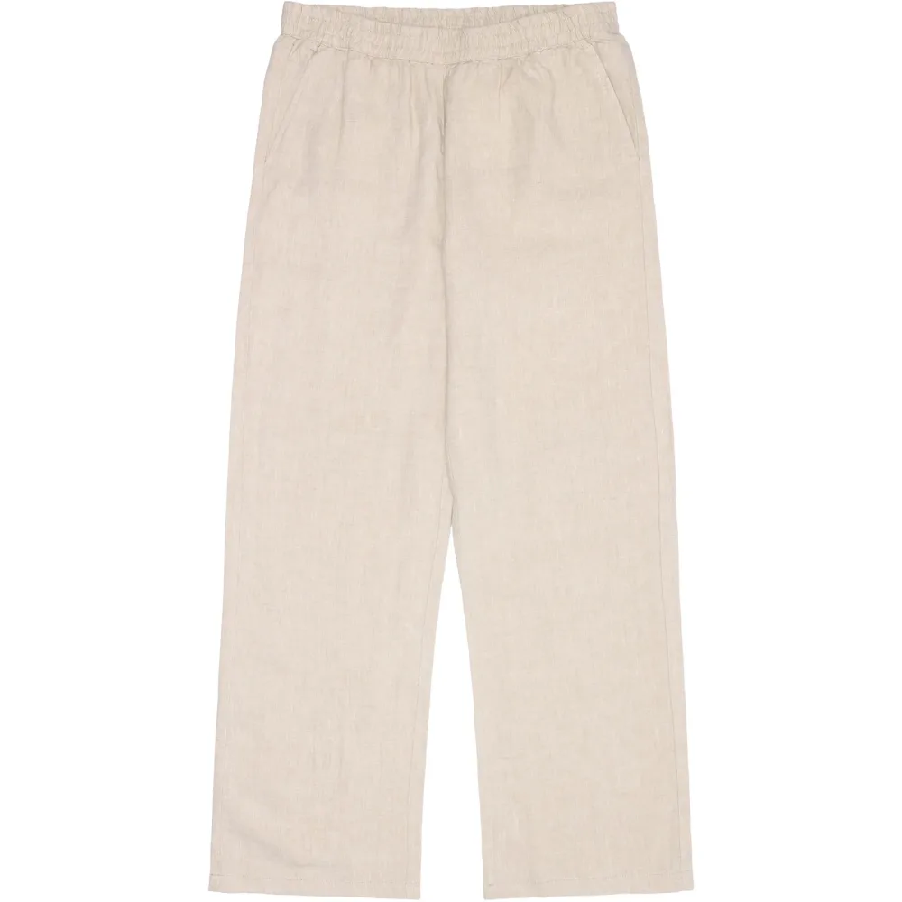 KnowledgeCotton Apparel Damen Posey Wide Mid-Rise Linen Hose