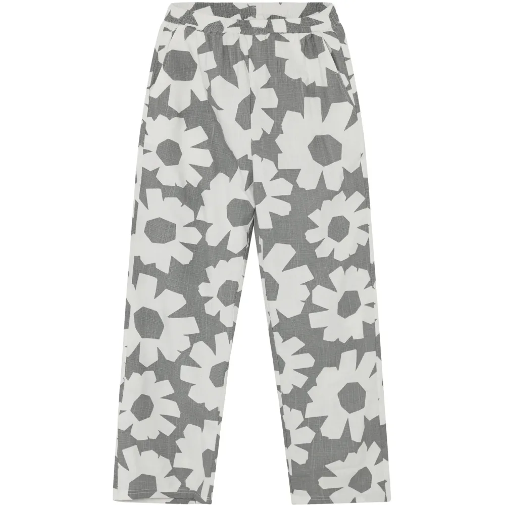 KnowledgeCotton Apparel Damen Posey Linen-Mix Printed Hose