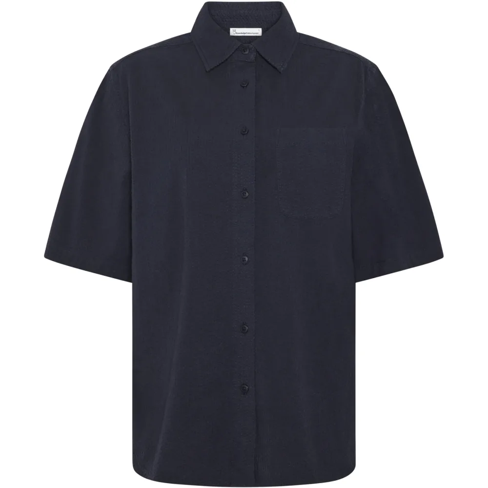 KnowledgeCotton Apparel Damen Seersucker Bluse