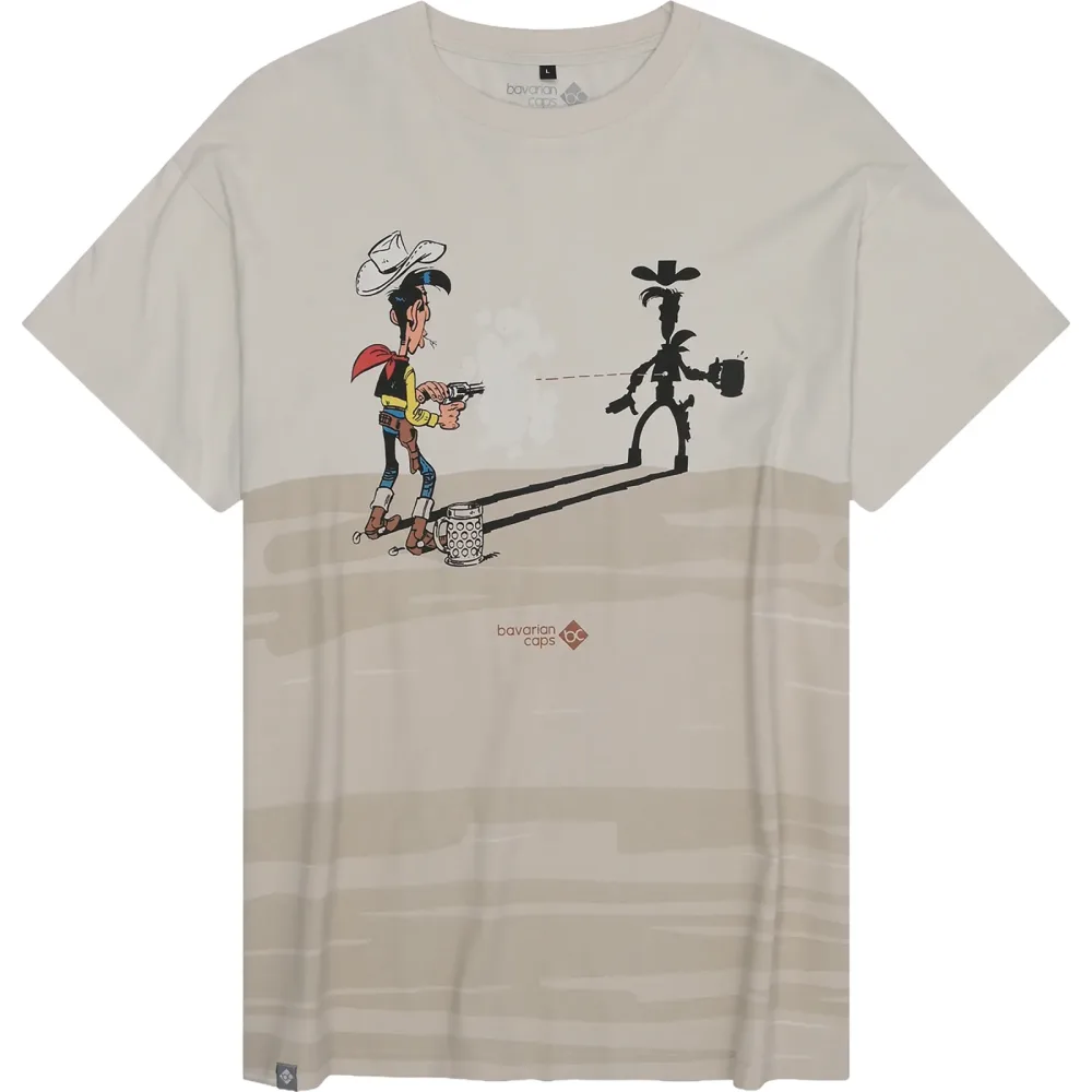 Bavarian Caps Herren Lucky Luke: Schatten T-Shirt