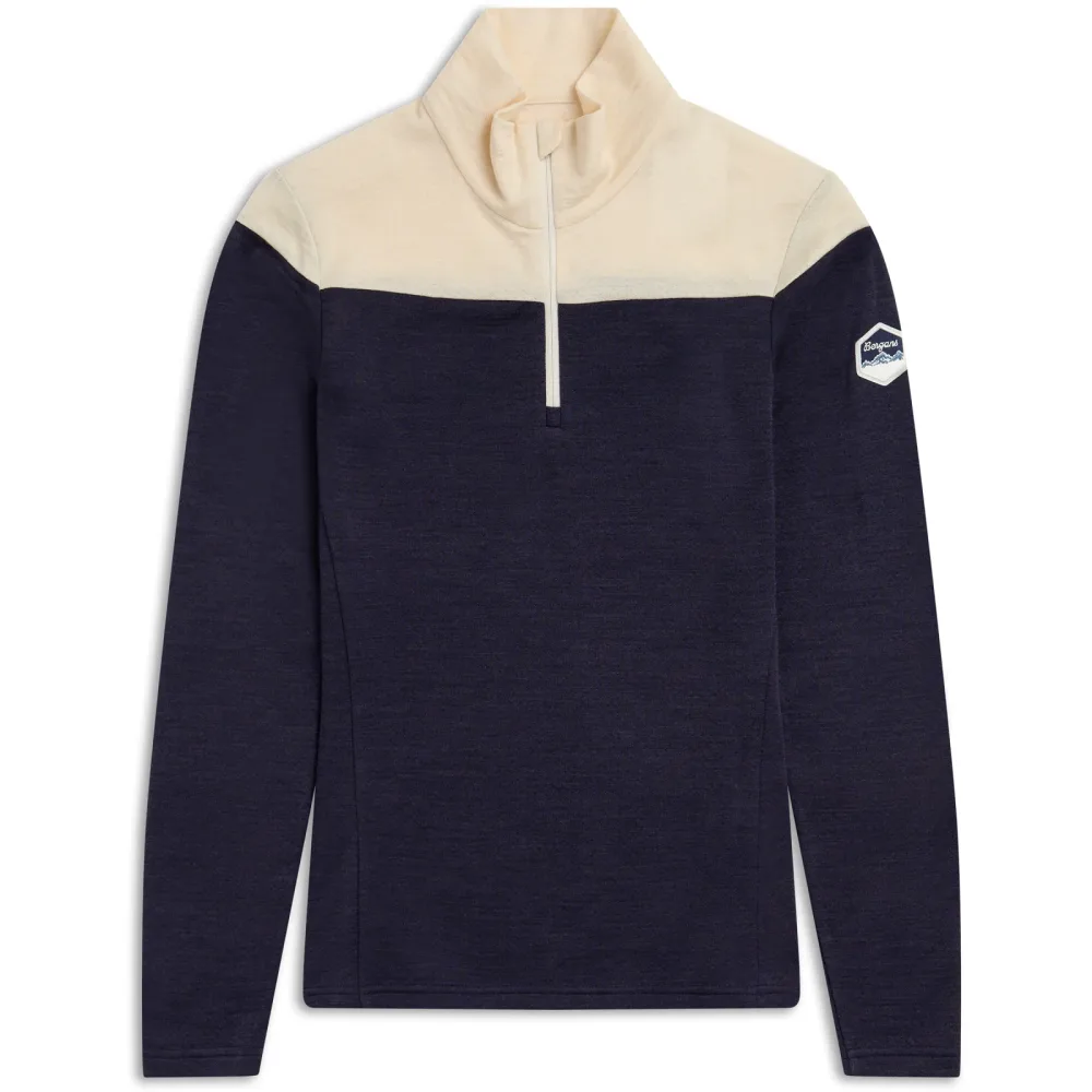 Bergans Damen Inner:Dual Merino Half Zip Longsleeve