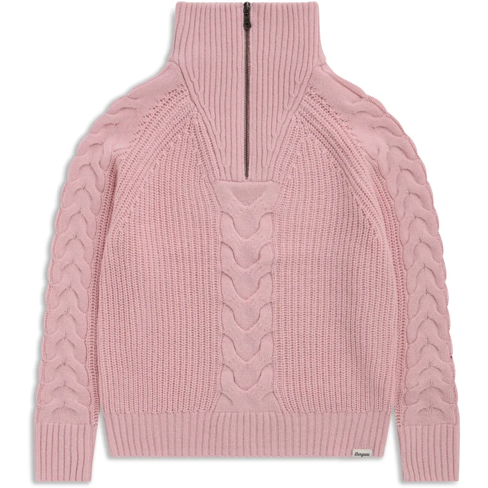Bergans Damen Milde Knitted Wool Half Zip Pullover