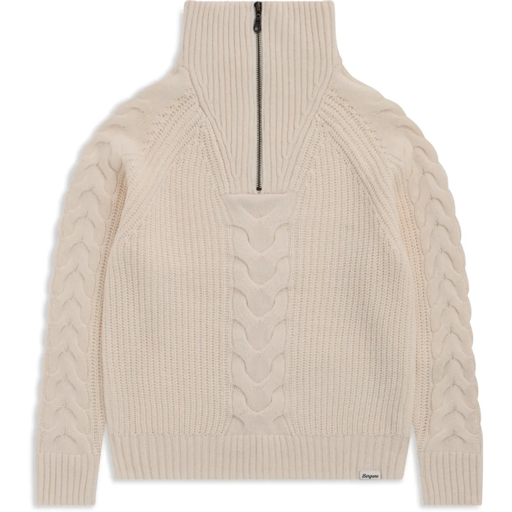 Bergans Damen Milde Knitted Wool Half Zip Pullover