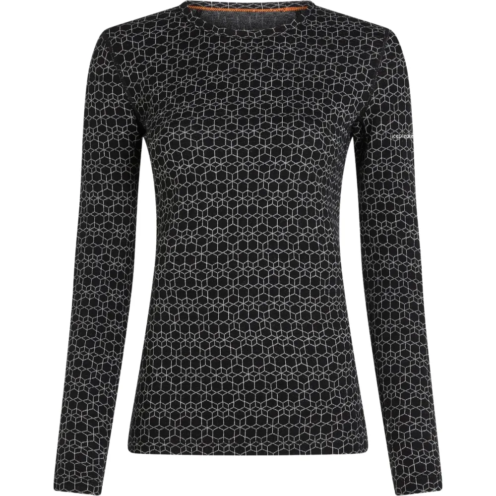 Icebreaker Damen Merino 260 Oasis Vertex Alpine Geo Longsleeve