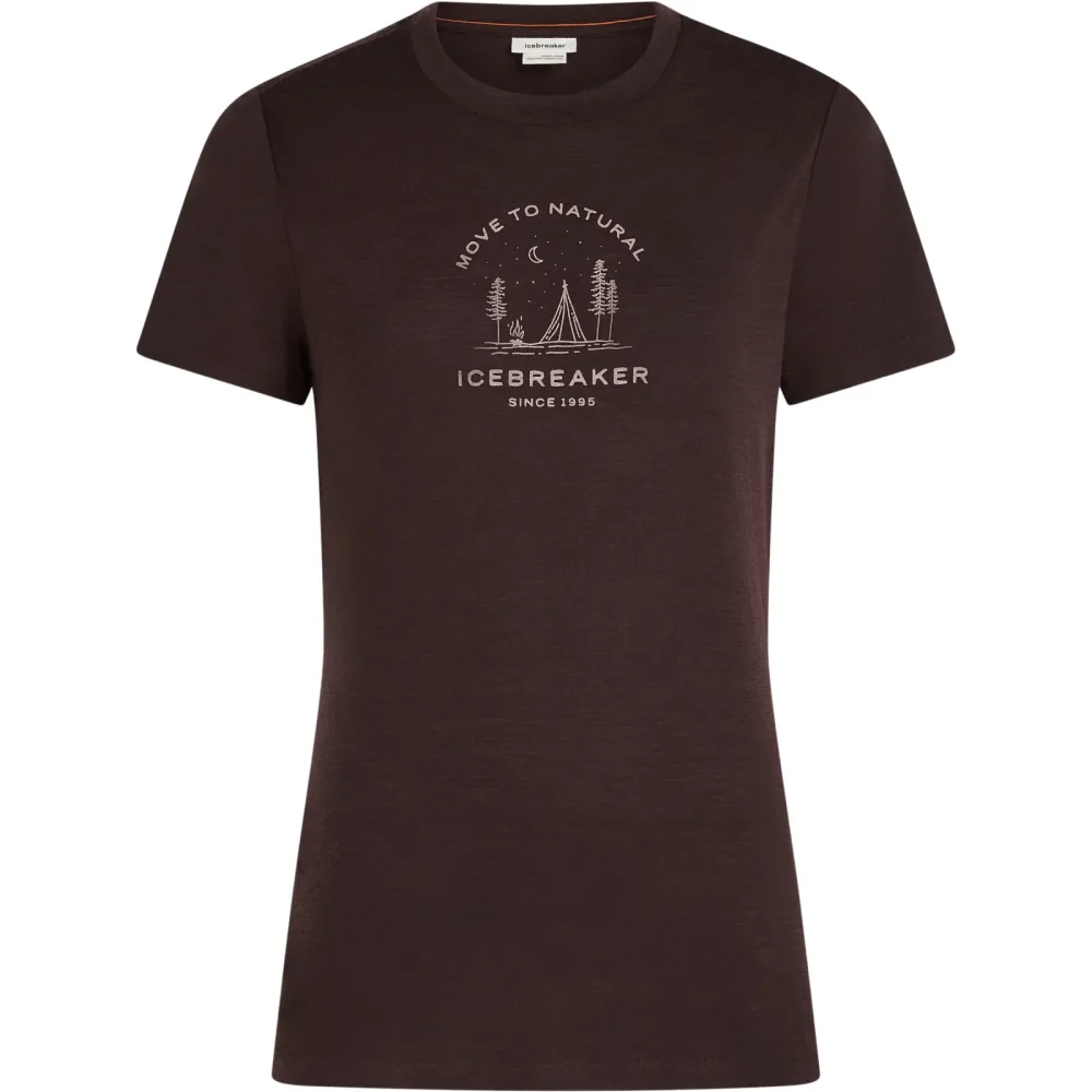 Icebreaker Damen Merino 150 Tech Lite Peaceful Pass T-Shirt