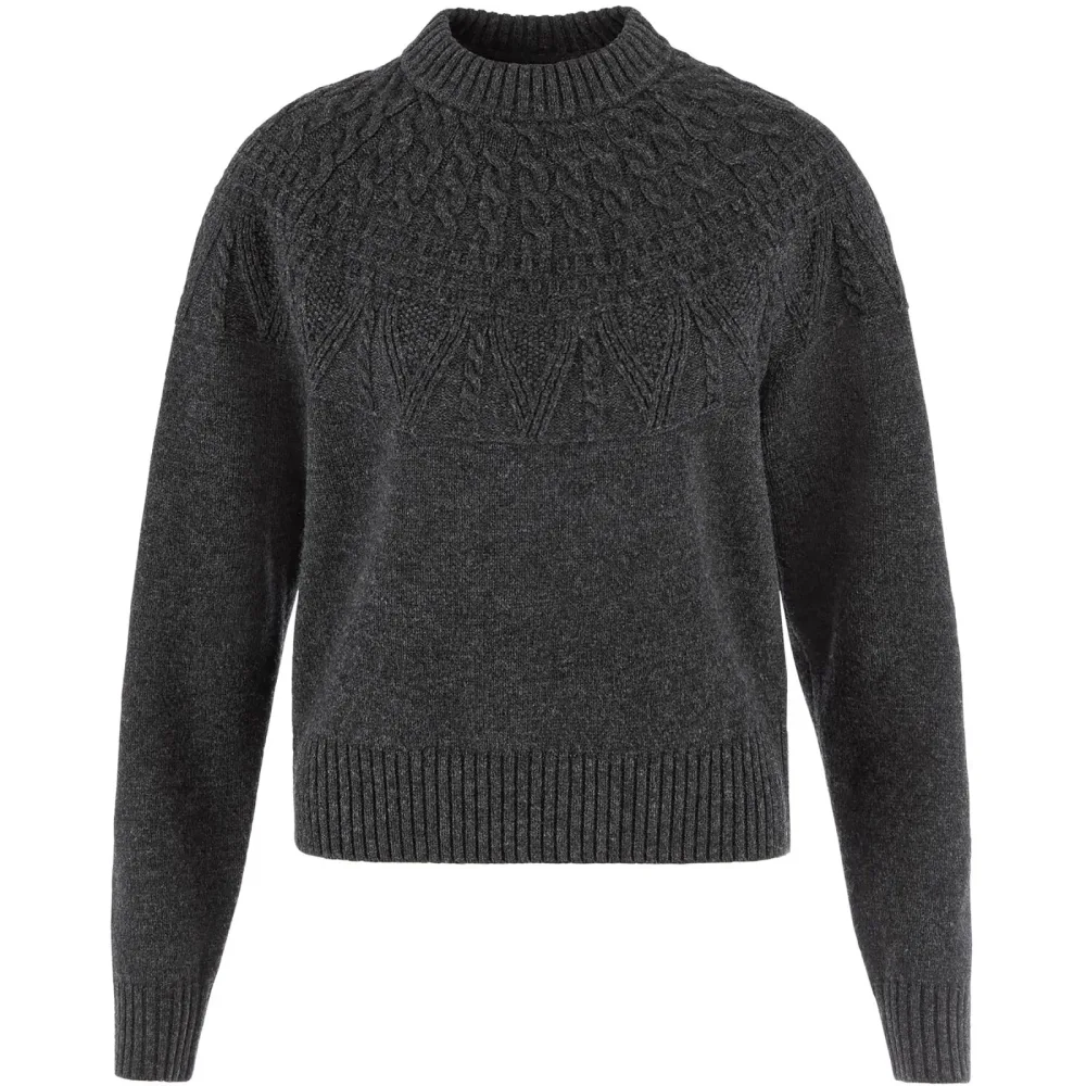 Fjällräven Damen Övik Solid Jacquard Knit Pullover